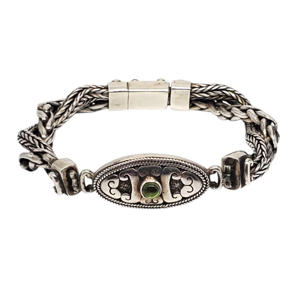 Sterling Silver Balinese Style Chain Bracelet #21172